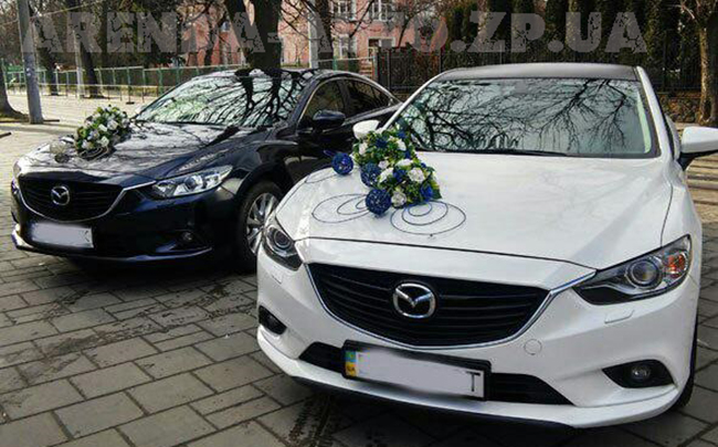 Аренда Mazda 6 New на свадьбу Запоріжжя