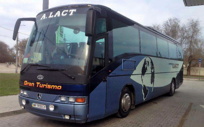 Аренда Автобус Mercedes 56 мест на свадьбу Запорожье