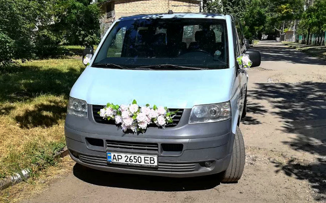Аренда Микроавтобус Volkswagen Transporter T5 на свадьбу Запорожье